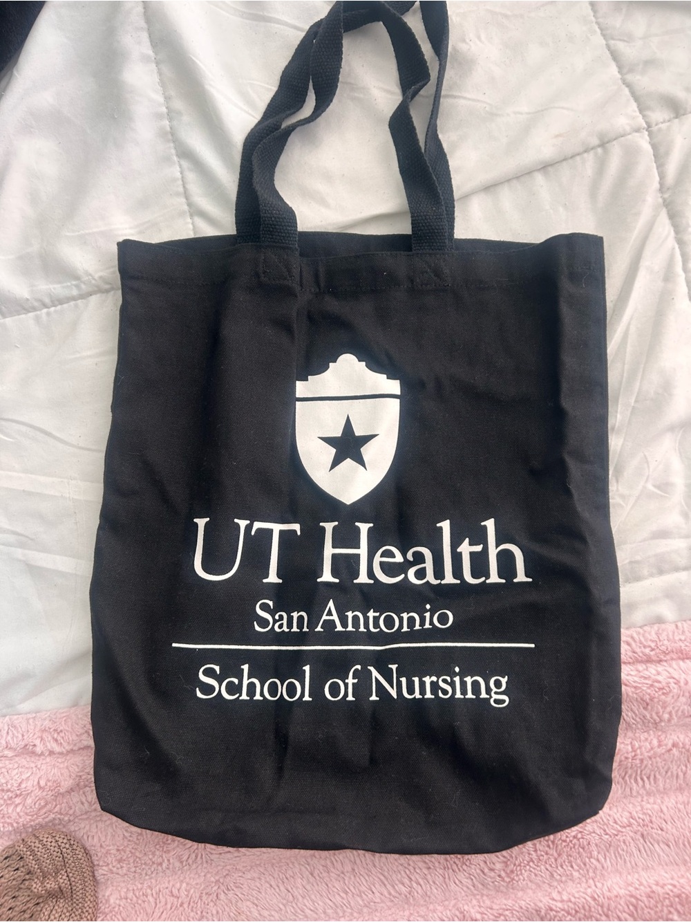 Black Logo Tote Bag - School of Nursing